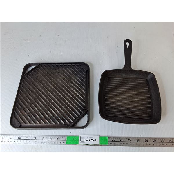 Cast Iron Grill & Griddle Pans