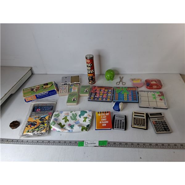 Kids' Card Games, Travel Bingo, Pencil Case, Misc.