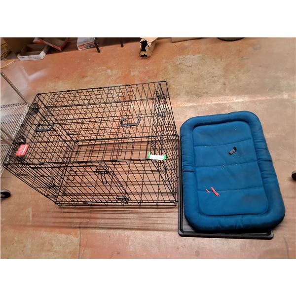 Dog Kennel 36.5" x 22.5" x 24.5", Dog Bed, Pickup Only