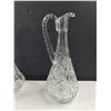Image 3 : (2) Glass Pitchers Up To 12"