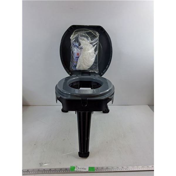 Reliance Fold-To-Go Collapsible Portable Toilet 15"x14", Pickup Preferred