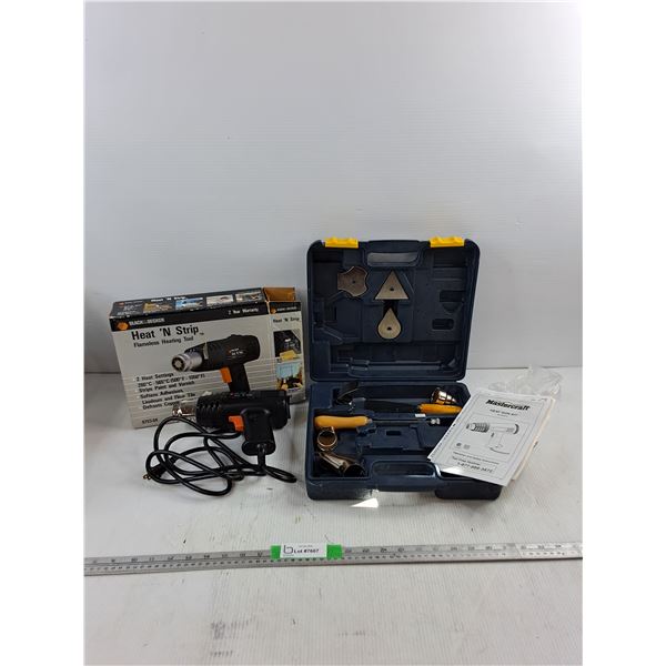 Black& Decker Heat  N Strip Flameless Heating Tool Powers On, Mastercraft Heat Gun Kit As It