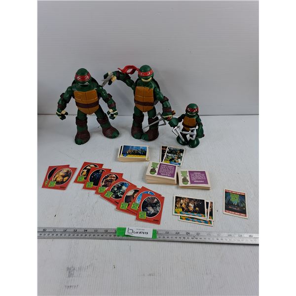 Teenage Mutant Ninja Turtles Figurines And Movie Scene Cards