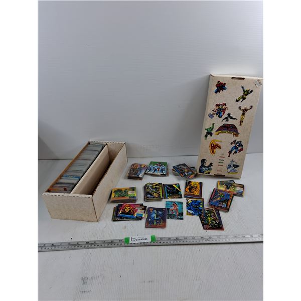 Various Marvel Heroes & Villains Trading Cards