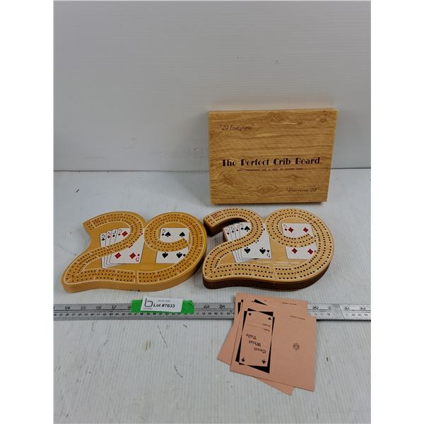 (2) Cribbage Boards