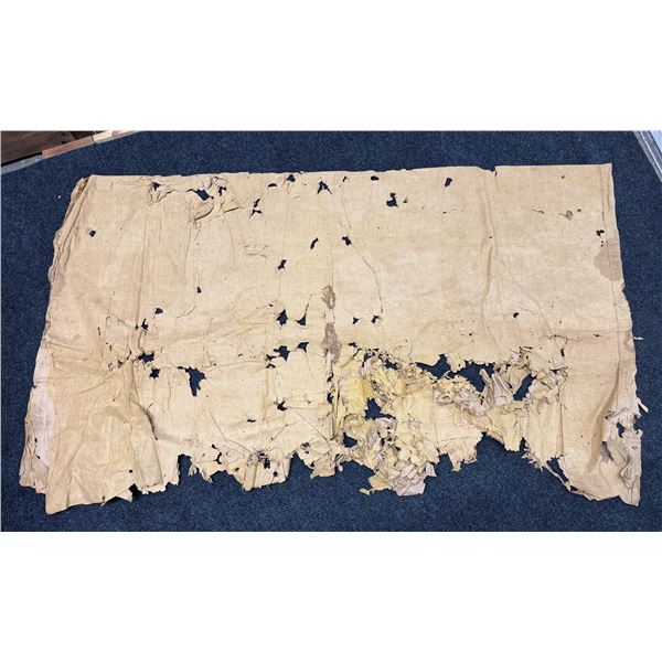 Antique Hawaiian Kapa (possibly Kapa Moe), Yellow, Very Fragile 74" x 44"