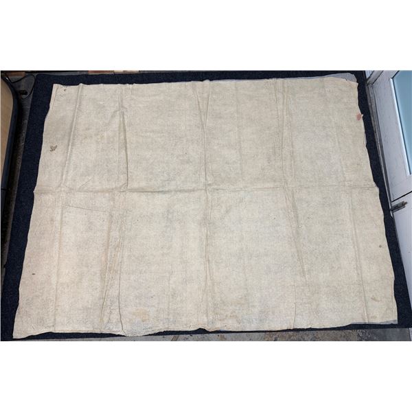 Antique Hawaiian Kapa Moe (2 Sheets, Incomplete), Red & Natural 90" x 60" (Appraisal Value $2,000)