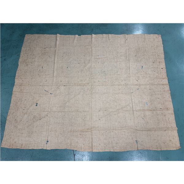 Antique Hawaiian Kapa, Single Sheet (iho), Natural Color 104" x Approx 80" (Appraisal Value $500)