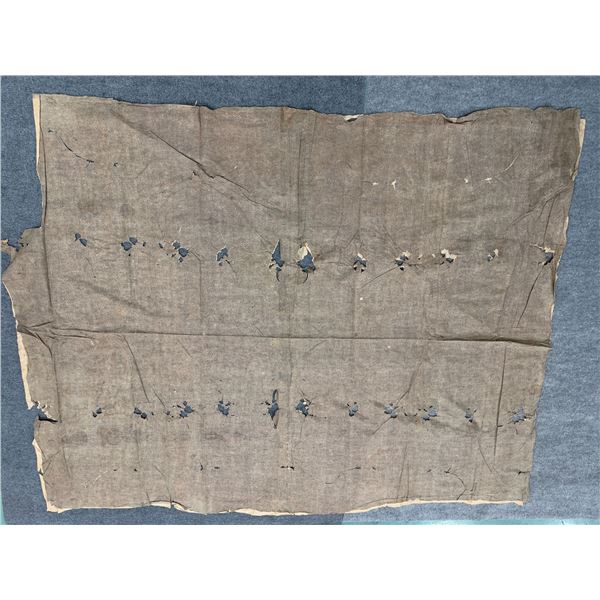 Antique Hawaiian Kapa Moe (2 Sheets, Incomplete), Gray & Natural 101" x 80" (Appraisal Value $1,500)