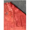 Image 9 : Antique Hawaiian Kapa, Single Composite Sheet (possibly pa'u), Red 153" x 39" (Appraisal $1,000)