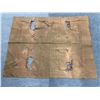 Image 1 : Antique Hawaiian Kapa Moe (5 Sheets, Complete), Coffee Color  102" x 79" (Appraisal Value $900)