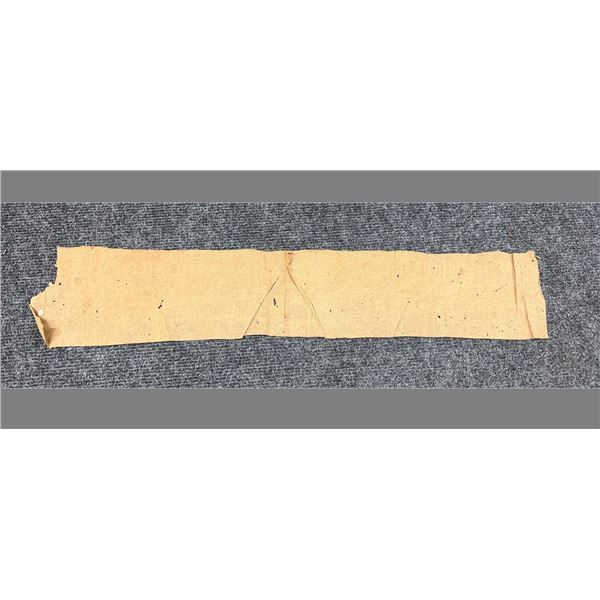 Antique Hawaiian Kapa, Fragment (mamaki fiber), Pale Brown 44" x 8" (Appraisal Value $350)