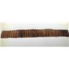 Image 13 : Antique Hawaiian Kapa, Fragment (mamaki fiber), Brown Pattern 60" x 8" (Appraisal Value $1,500)