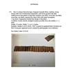 Image 14 : Antique Hawaiian Kapa, Fragment (mamaki fiber), Brown Pattern 60" x 8" (Appraisal Value $1,500)