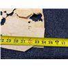 Image 12 : Antique Hawaiian Kapa, Single Sheet (possibly kihei), Yellow, 43" x 34" (Appraisal Value $150)