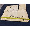 Image 13 : Antique Hawaiian Kapa, Single Sheet (possibly kihei), Yellow, 43" x 34" (Appraisal Value $150)
