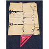 Image 9 : Antique Hawaiian Kapa, Single Sheet (possibly kihei), Yellow, 43" x 34" (Appraisal Value $150)