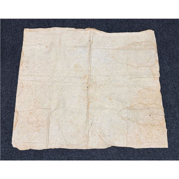 Antique Hawaiian Kapa, Partial Sheet (iho), Natural Color 42" x 35" (Appraisal Value $150)