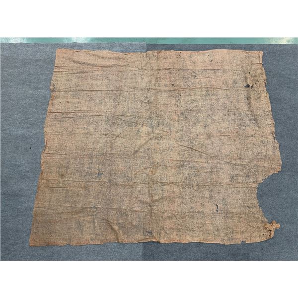 Antique Hawaiian Kapa, Single Sheet (possibly kilohana), Natural Color  96" x 83" (Appraisal $750)
