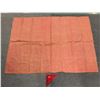 Image 2 : Antique Hawaiian Kapa, Single Sheet (kilohana), Pink & Red  106" x 75" (Appraisal Value $2,000)