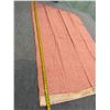 Image 13 : Antique Hawaiian Kapa, Single Sheet (kilohana), Pink & Red  78" x 51" (Appraisal Value $2,000)