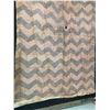Image 4 : Antique Hawaiian Kapa, Single Sheet (kilohana), Blue Bands  84" x 55" (Appraisal Value $2,000)