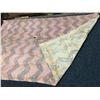 Image 8 : Antique Hawaiian Kapa, Single Sheet (kilohana), Blue Bands  84" x 55" (Appraisal Value $2,000)