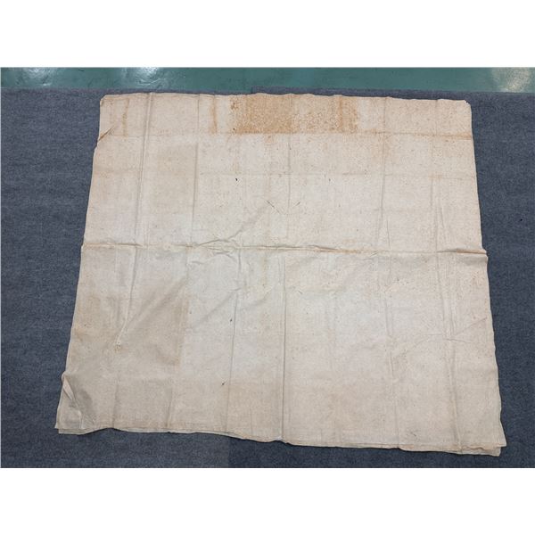 Antique Hawaiian Kapa Moe Iho (4 Sheets, Incomplete), Natural 93" x 83" (Appraisal Value $1,200)