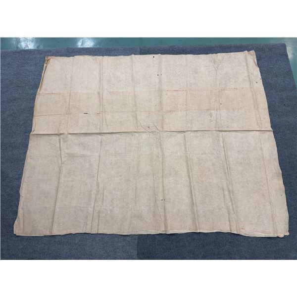 Antique Hawaiian Kapa Moe Iho (3 Sheets, Incomplete), Natural 104" x 84" (Appraisal Value $1,000)