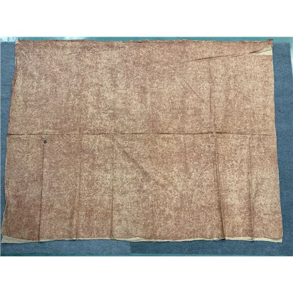 Antique Hawaiian Kapa Moe (5 Sheets, Complete), Plum & Natural 115" x 90" (Appraisal Value $3,500)