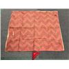 Image 2 : Antique Hawaiian Kapa Moe (5 Sheets, Complete), Pink Bands 92" x 76" (Appraisal Value $6,000)