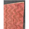 Image 3 : Antique Hawaiian Kapa Moe (5 Sheets, Complete), Pink Bands 92" x 76" (Appraisal Value $6,000)
