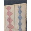 Image 3 : Antique Hawaiian Kapa Moe (4 Sheets, Complete), Pink & Blue 98" x 88" (Appraisal Value $8,000)