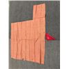 Image 2 : Antique Hawaiian Kapa, Partial Sheet (possibly kilohana) Pink & Red  61-90" x 64" (Appraisal $1,000)