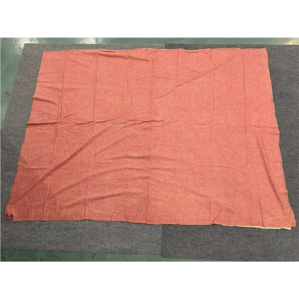 Antique Hawaiian Kapa Moe (2 Sheets, Incomplete), Pink & Red 110" x 82" (Appraisal Value $2,000)