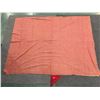 Image 2 : Antique Hawaiian Kapa Moe (2 Sheets, Incomplete), Pink & Red 110" x 82" (Appraisal Value $2,000)