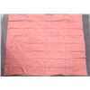 Image 1 : Antique Hawaiian Kapa, Single Sheet (kilohana), Pink & Red  125" x 93" (Appraisal Value $1,800)