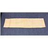Image 1 : Antique Hawaiian Kapa, Single Sheet (kilohana), Yellow  69" x 16.5" (Appraisal Value $350)