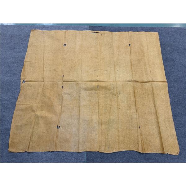 Antique Hawaiian Kapa, Single Sheet (iho), Natural Color 91" x 81" (Appraisal Value $750)