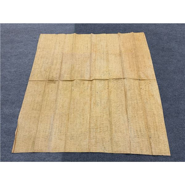 Antique Hawaiian Kapa, Single Sheet (kilohana), Yellow  69" x 66" (Appraisal Value $2,500)