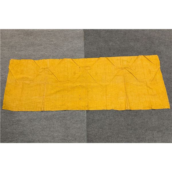 Antique Hawaiian Kapa, Single Sheet (possibly pa'u), Yellow 113" x 40" (Appraisal Value $2,500)