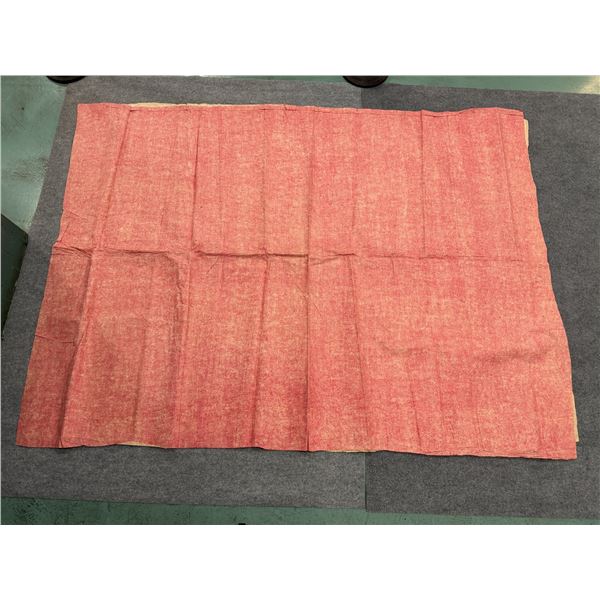 Antique Hawaiian Kapa Moe (5 Sheets, Complete), Natural & Red 107" x 81" (Appraisal Value $3,500)