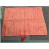 Image 2 : Antique Hawaiian Kapa Moe (5 Sheets, Complete), Natural & Red 107" x 81" (Appraisal Value $3,500)