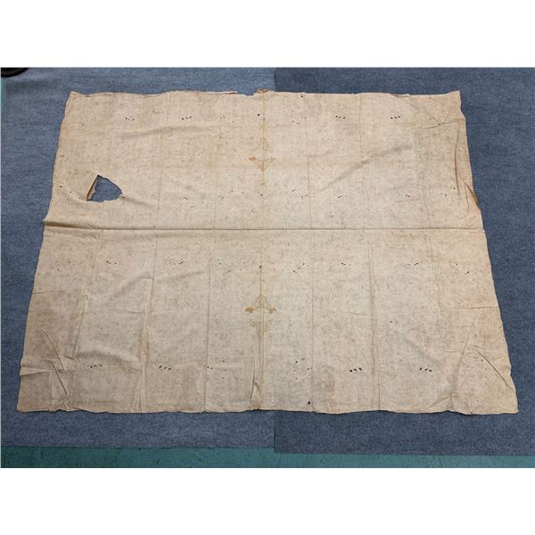 Antique Hawaiian Kapa, Single Sheet (iho), Natural Color 101" x 76" (Appraisal Value $500)