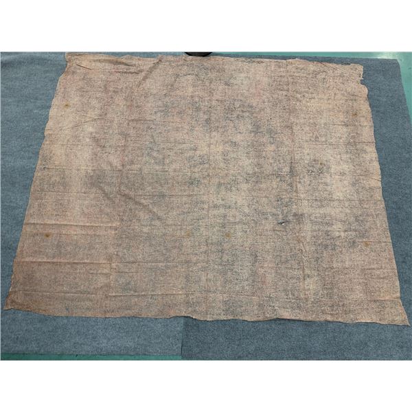 Antique Hawaiian Kapa, Single Sheet (kilohana), Natural & Red 106" x 86" (Appraisal Value $1,800)