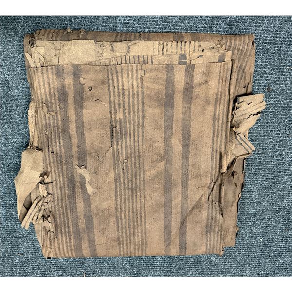 Antique Hawaiian Kapa Moe (5 Sheets, Complete), Brown, Very Fragile 92" x 70" (Appraisal $4,500)