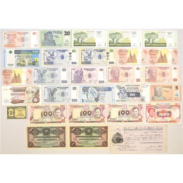 Africa. African Banknote Assortment, 1906 to 2018
