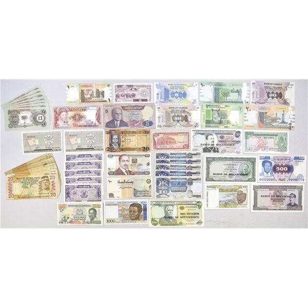 Pan-African Banknote Collection, 1969 to 2015, from Various Issuers.