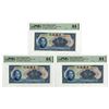 Image 1 : China. Bank of China, 1940, Sequential Issued Banknote Trio.
