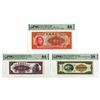 Image 1 : China. Bank of China and Central Bank of China, 1940 to 1948, Issued Banknote Trio.